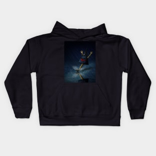 Kasa Obake Japanese Umbrella Ghost Enjoying A Rainy Day Kids Hoodie